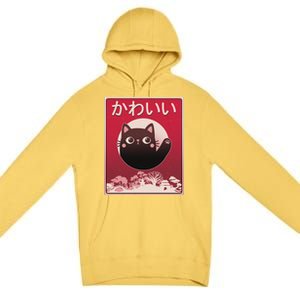 Japanese Kawaii Cute Neko Cat Premium Pullover Hoodie