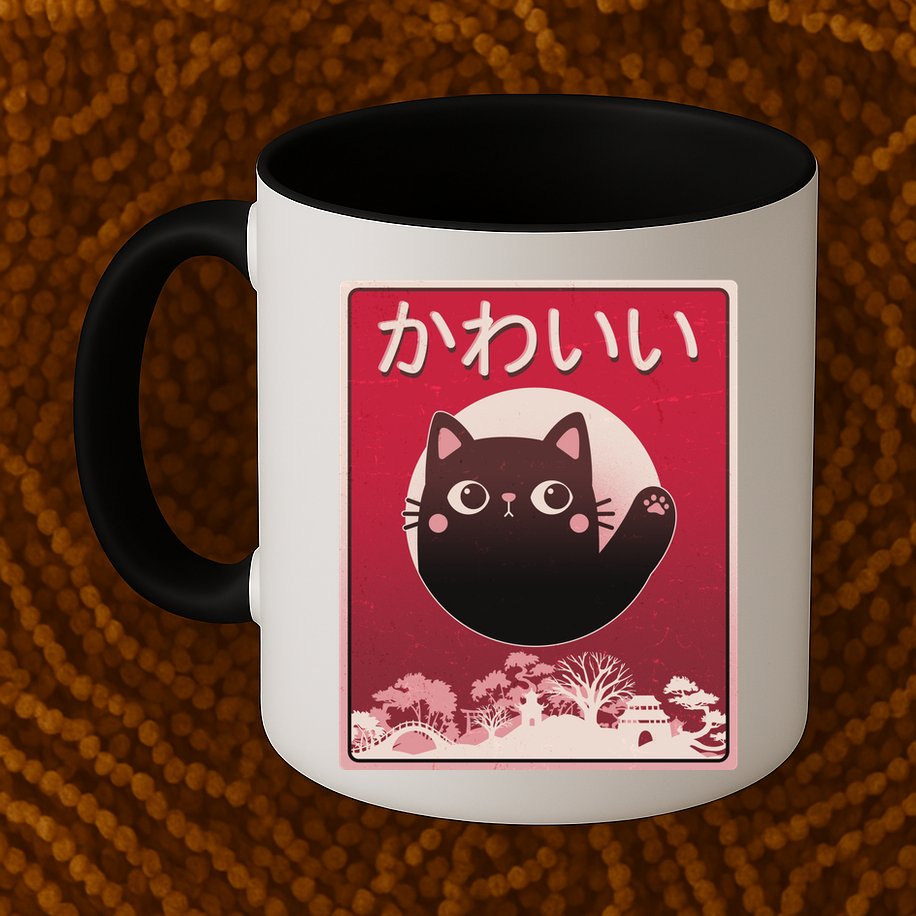 Japanese Kawaii Cute Neko Cat Mug