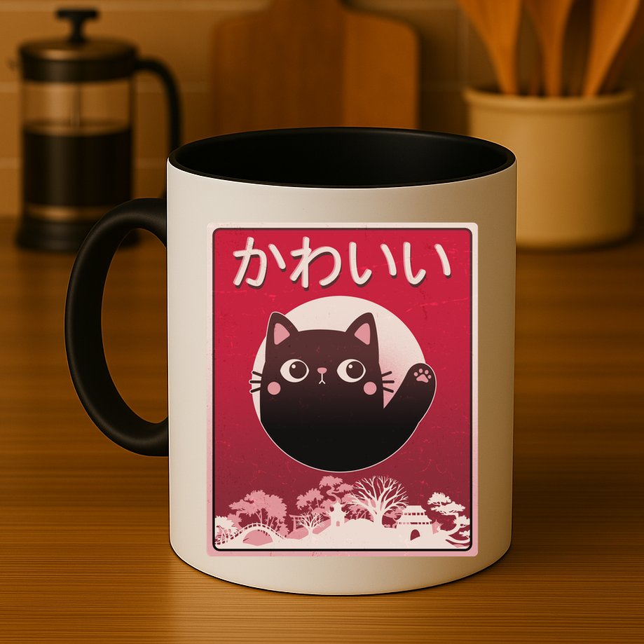 Japanese Kawaii Cute Neko Cat Mug