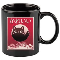 Japanese Kawaii Cute Neko Cat 11oz C Handle Ceramic Mug