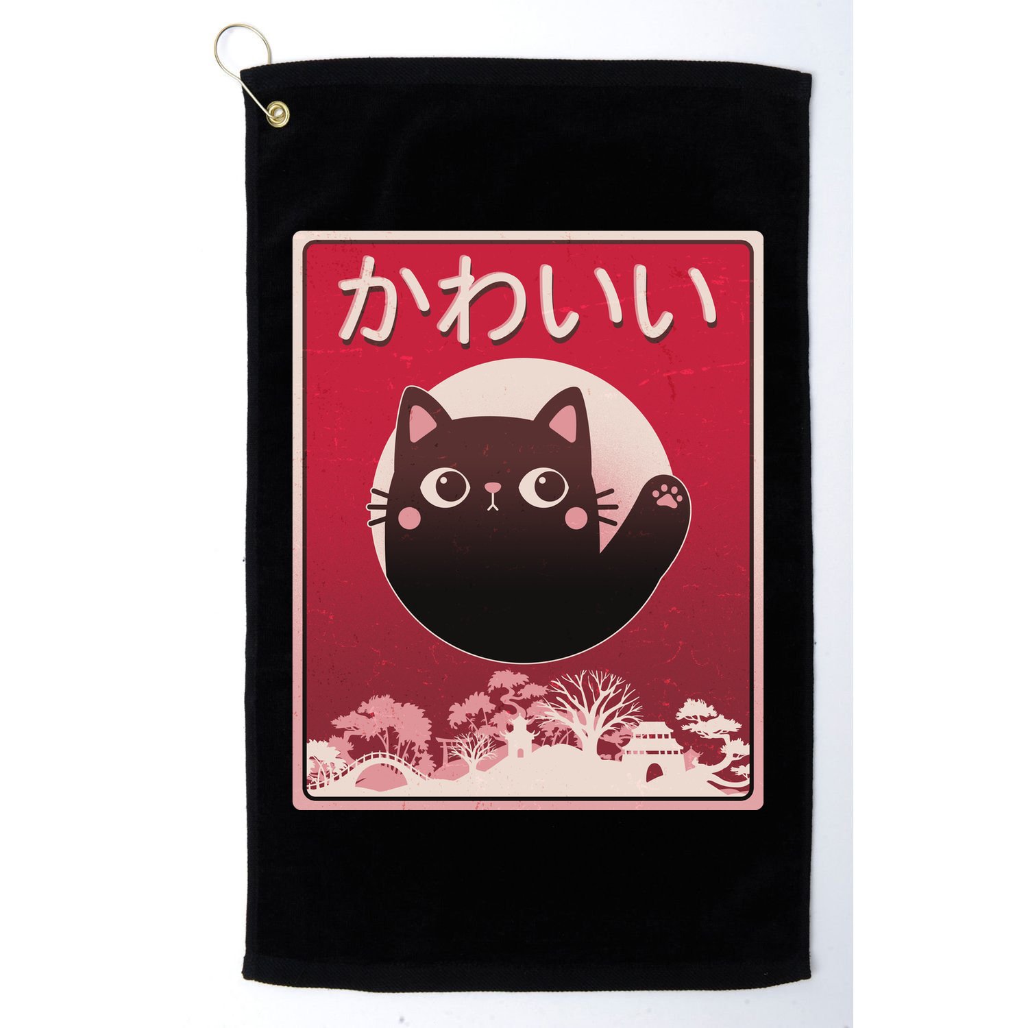 Japanese Kawaii Cute Neko Cat Golf Towel