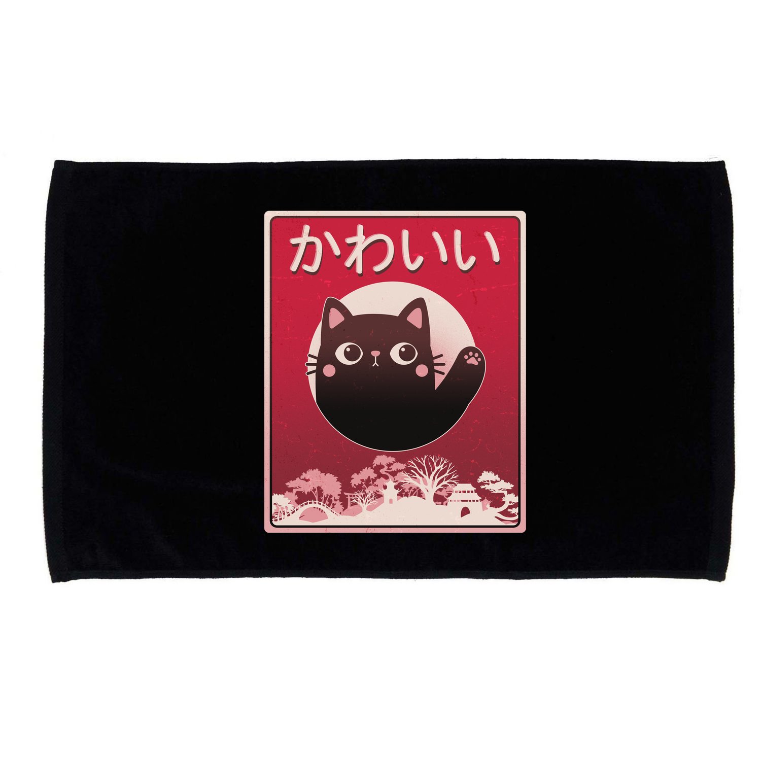 Japanese Kawaii Cute Neko Cat Microfiber Hand Towel