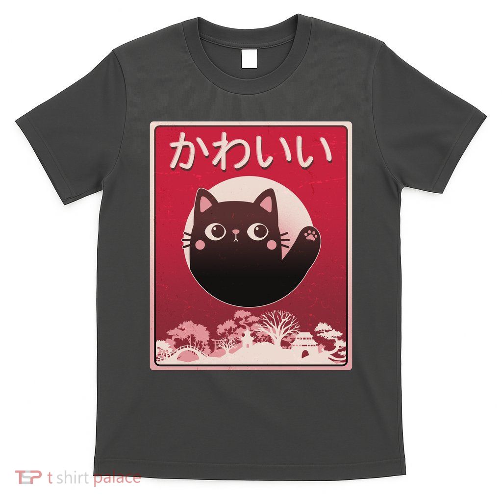 Japanese Kawaii Cute Neko Cat T-Shirt
