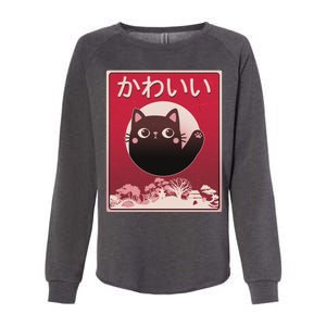 Japanese Kawaii Cute Neko Cat Womens California Wash Sweatshirt