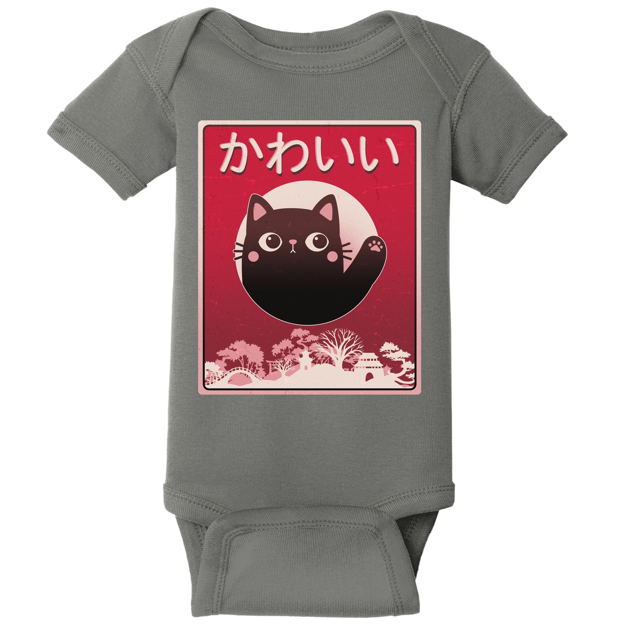 Japanese Kawaii Cute Neko Cat Baby Bodysuit