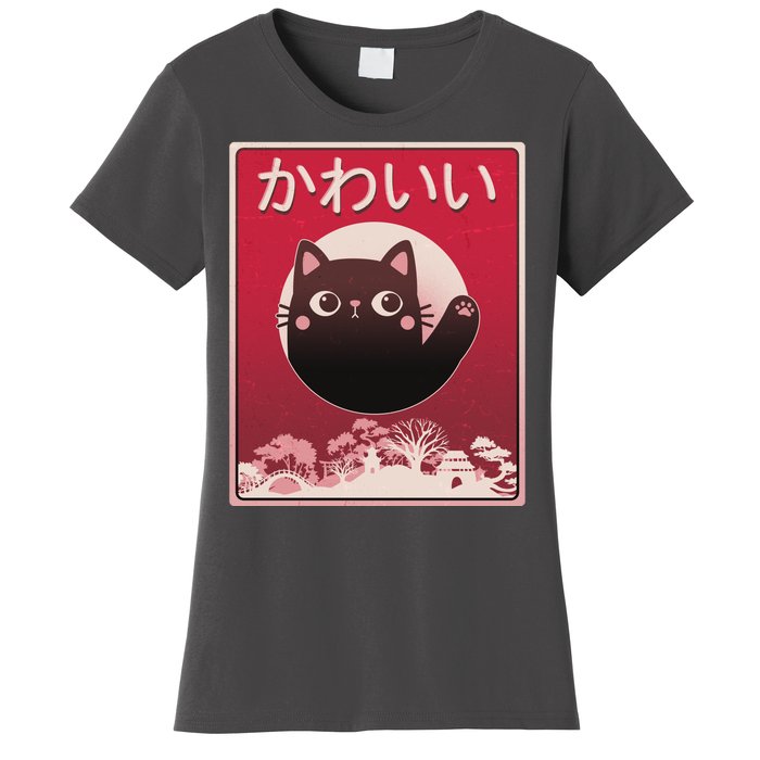 Japanese Kawaii Cute Neko Cat Women's T-Shirt