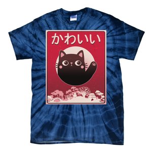 Japanese Kawaii Cute Neko Cat Tie-Dye T-Shirt