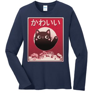 Japanese Kawaii Cute Neko Cat Ladies Long Sleeve Shirt