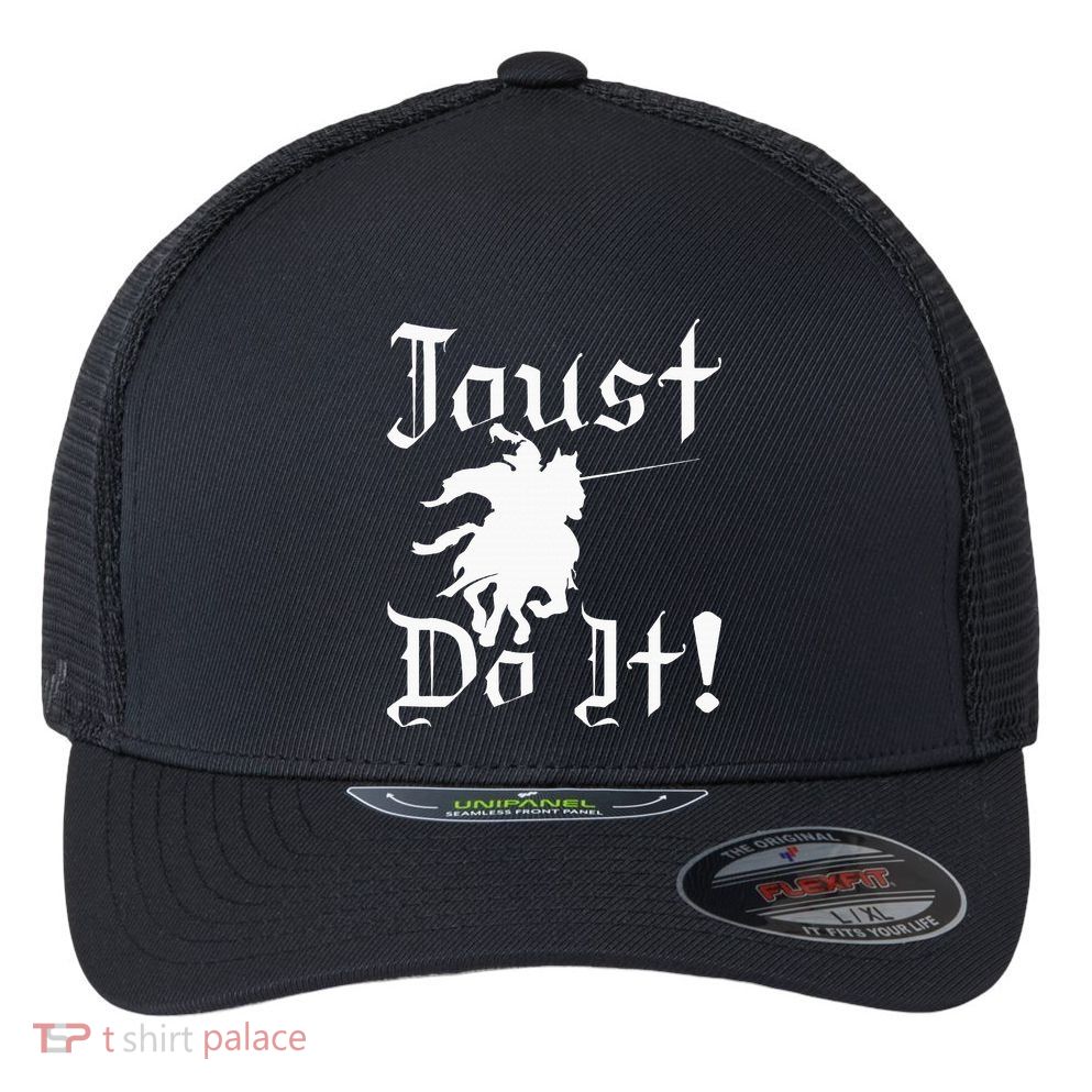 Jousting Knight Do It Ren Faire Renaissance Festival Flexfit Unipanel Trucker Cap
