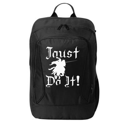 Jousting Knight Do It Ren Faire Renaissance Festival City Backpack