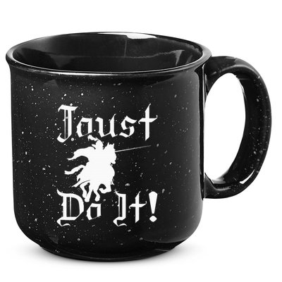 Jousting Knight Do It Ren Faire Renaissance Festival 15oz Campfire Ceramic Mug