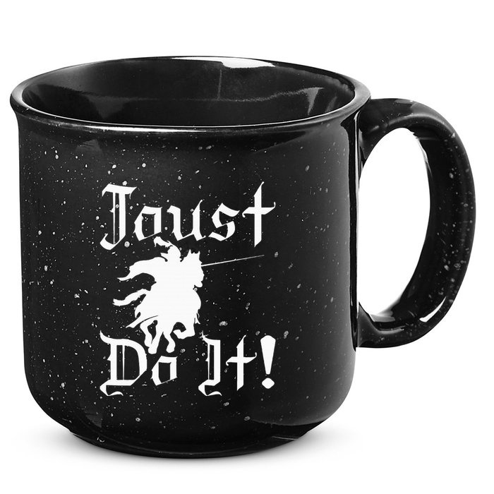 Jousting Knight Do It Ren Faire Renaissance Festival 15oz Campfire Ceramic Mug