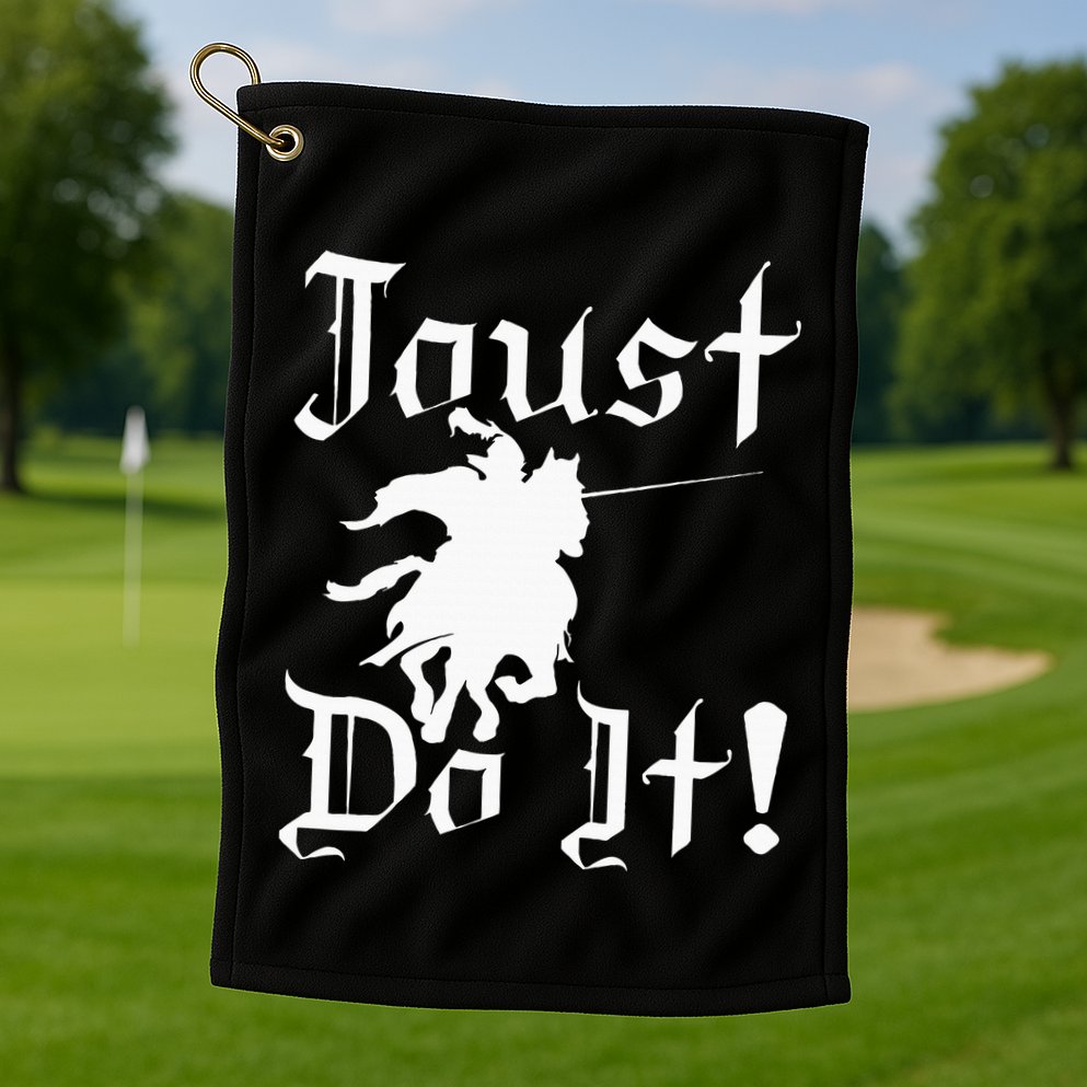 Jousting Knight Do It Ren Faire Renaissance Festival Golf Towel