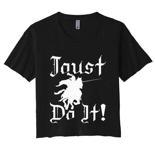 Jousting Knight Do It Ren Faire Renaissance Festival Crop Top
