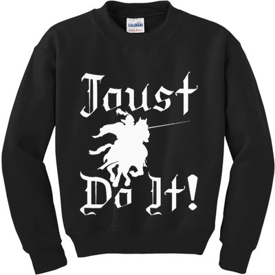Jousting Knight Do It Ren Faire Renaissance Festival Kids Sweatshirt