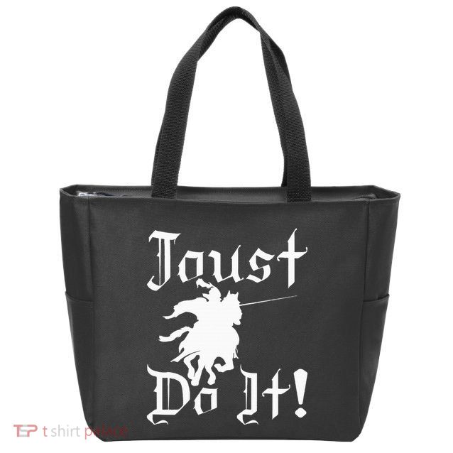 Jousting Knight Do It Ren Faire Renaissance Festival Zip Tote Bag