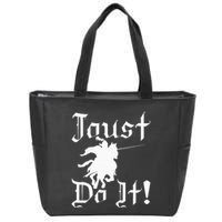 Jousting Knight Do It Ren Faire Renaissance Festival Zip Tote Bag