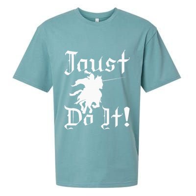 Jousting Knight Do It Ren Faire Renaissance Festival Sueded Cloud Jersey T-Shirt