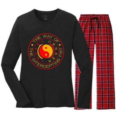 Jeet Kune Do The Way Of The Intercepting Fist Seal Jkd Women's Long Sleeve Flannel Pajama Set 