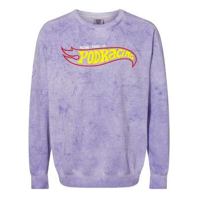 Jedi Kaylin Embroidery Now This Is Podracing Colorblast Crewneck Sweatshirt