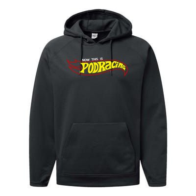 Jedi Kaylin Embroidery Now This Is Podracing Performance Fleece Hoodie