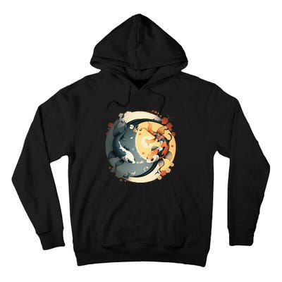 Japanese Koi Fish Yin Yang Tall Hoodie