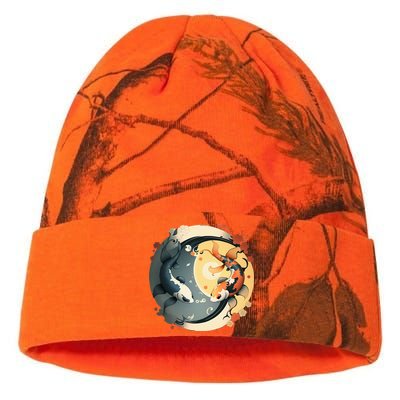 Japanese Koi Fish Yin Yang Kati Licensed 12" Camo Beanie