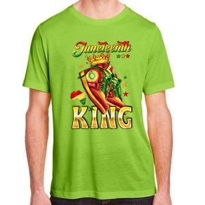 Juneteenth King Funny Shoe Steppin Into Juneteenth Black King Adult ChromaSoft Performance T-Shirt