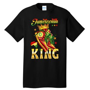 Juneteenth King Funny Shoe Steppin Into Juneteenth Black King Tall T-Shirt