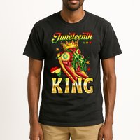 Juneteenth King Funny Shoe Steppin Into Juneteenth Black King Tall T-Shirt
