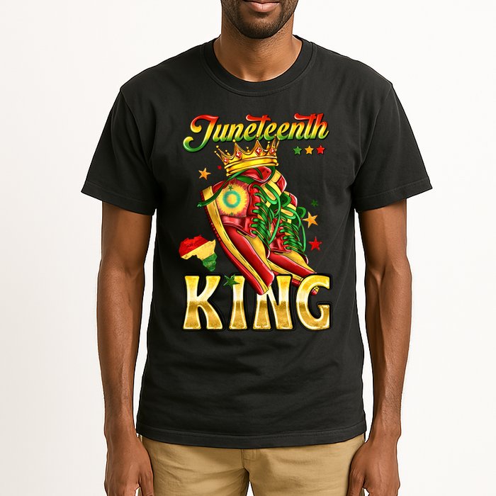Juneteenth King Funny Shoe Steppin Into Juneteenth Black King Tall T-Shirt