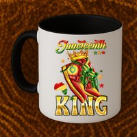 Juneteenth King Funny Shoe Steppin Into Juneteenth Black King Mug