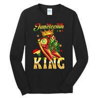 Juneteenth King Funny Shoe Steppin Into Juneteenth Black King Tall Long Sleeve T-Shirt