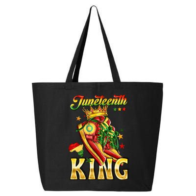 Juneteenth King Funny Shoe Steppin Into Juneteenth Black King 25L Jumbo Tote