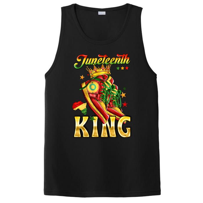 Juneteenth King Funny Shoe Steppin Into Juneteenth Black King PosiCharge Competitor Tank