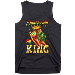 Juneteenth King Funny Shoe Steppin Into Juneteenth Black King Tank Top