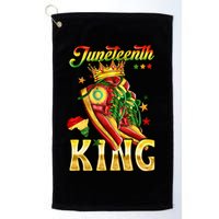 Juneteenth King Funny Shoe Steppin Into Juneteenth Black King Golf Towel