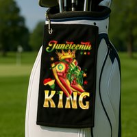 Juneteenth King Funny Shoe Steppin Into Juneteenth Black King Golf Towel
