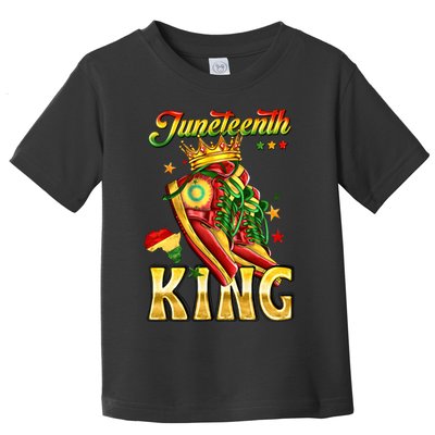 Juneteenth King Funny Shoe Steppin Into Juneteenth Black King Toddler T-Shirt