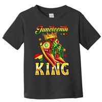 Juneteenth King Funny Shoe Steppin Into Juneteenth Black King Toddler T-Shirt