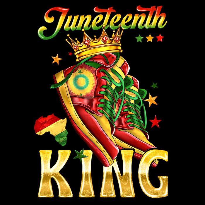 Juneteenth King Funny Shoe Steppin Into Juneteenth Black King Short Acrylic Beanie