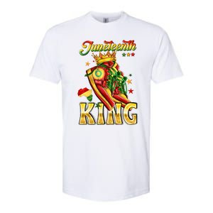 Juneteenth King Funny Shoe Steppin Into Juneteenth Black King Softstyle CVC T-Shirt