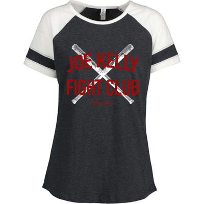 Joe Kelly Fight Club Boston Enza Ladies Jersey Colorblock Tee