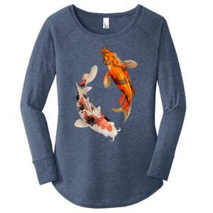 Japanese Koi Fish Women's Perfect Tri Tunic Long Sleeve Shirt