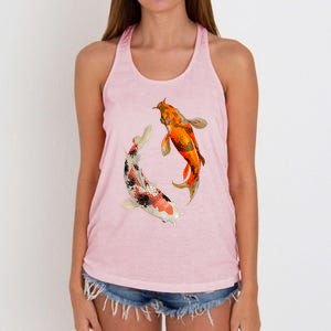 Japanese Koi Fish Women's Knotted Racerback Tank