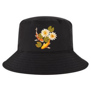 Japanese Koi Fish Japan Butterfly Carp Nishikigoi Fish Pond Cool Comfort Performance Bucket Hat