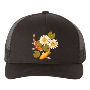 Japanese Koi Fish Japan Butterfly Carp Nishikigoi Fish Pond Yupoong Adult 5-Panel Trucker Hat