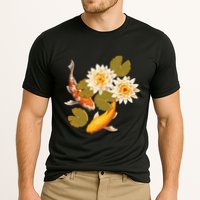 Japanese Koi Fish Japan Butterfly Carp Nishikigoi Fish Pond Cooling Performance Crew T-Shirt