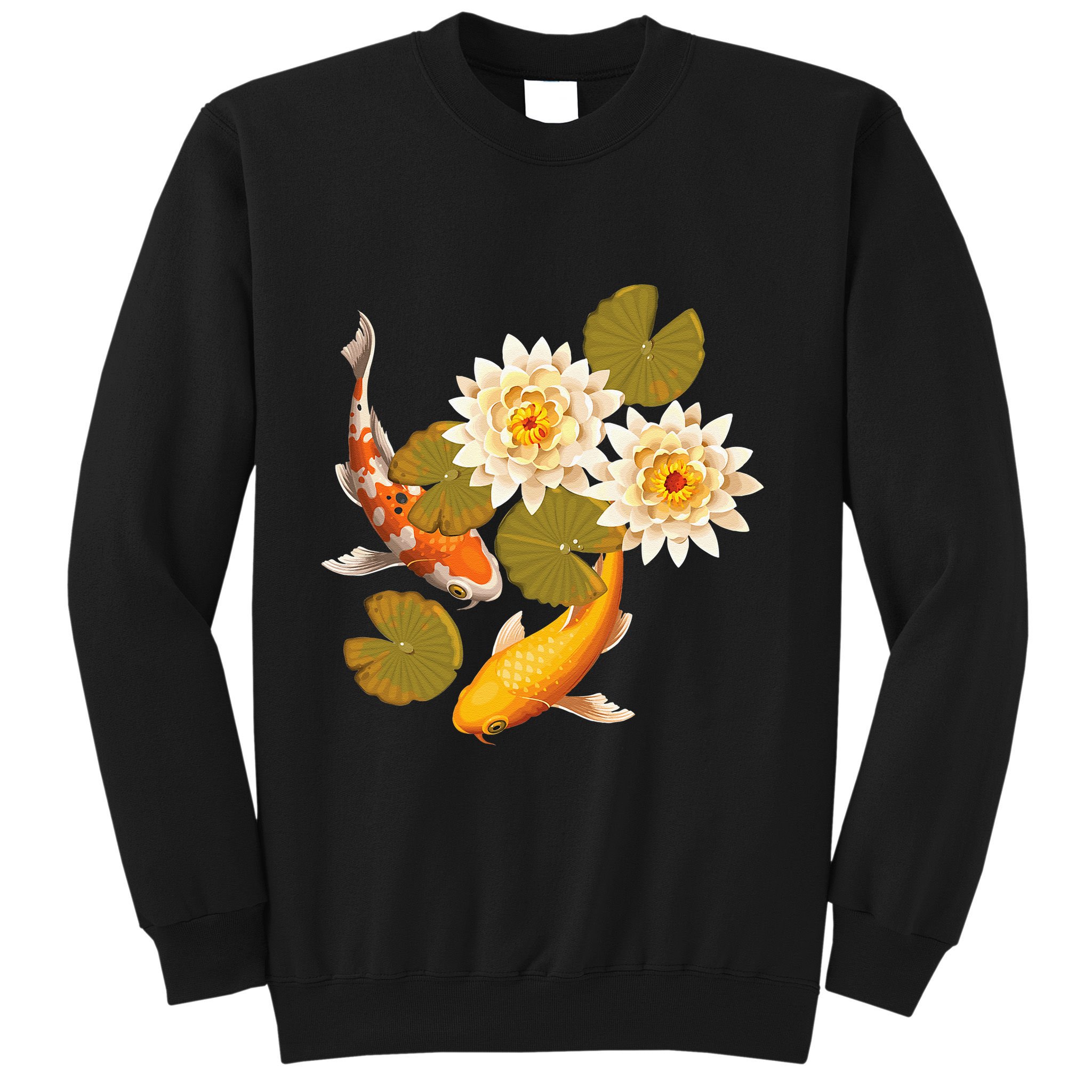 Japanese Koi Fish Japan Butterfly Carp Nishikigoi Fish Pond Sweatshirt