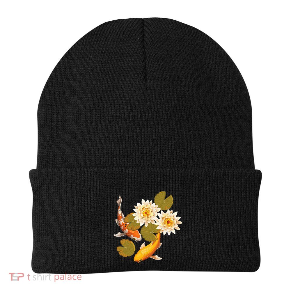 Japanese Koi Fish Japan Butterfly Carp Nishikigoi Fish Pond Beanie